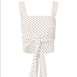 Alexis “Sena Tie-Front Crop Top”